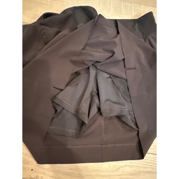 Athleta Womens Athletic Skort Size 16 Brown With Pockets & Inner Shorts - Picture 5 of 7